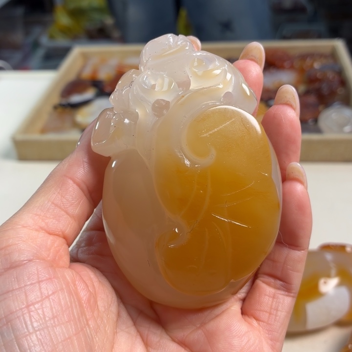 玛瑙/玉髓未镶嵌吊坠(不含链)
