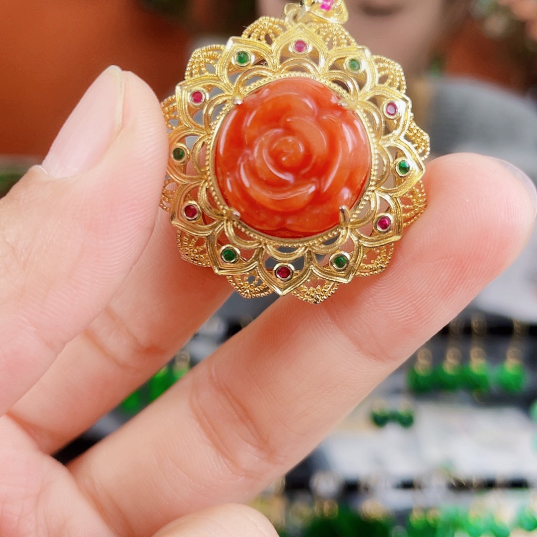 翡翠未镶嵌耳饰饰品