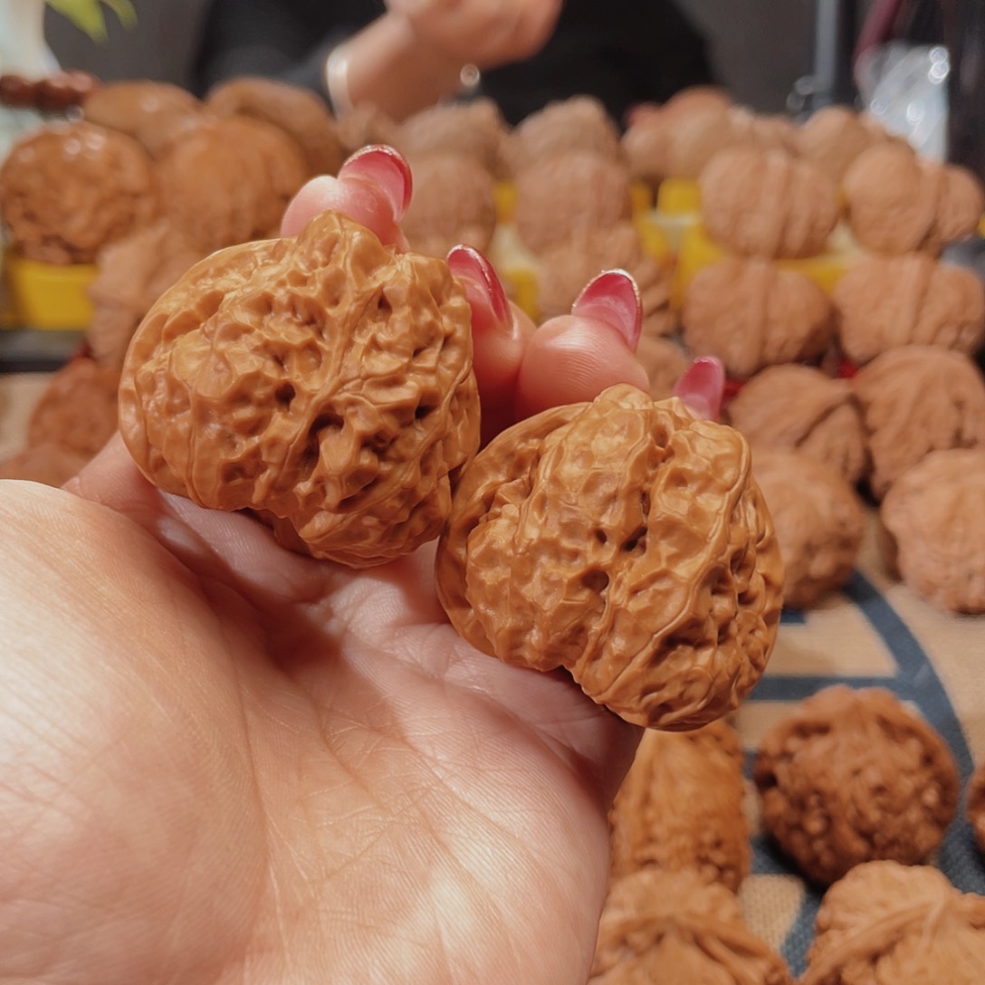 吊坠文玩核桃40三角蛤蟆头