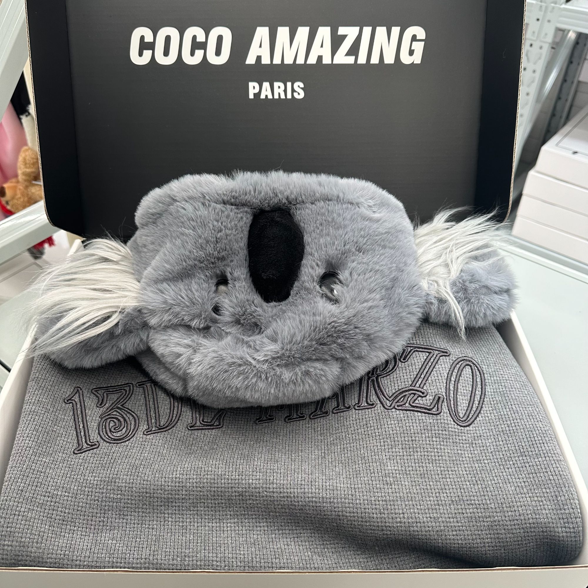 FOG（004）考拉小熊连帽卫衣宽松外套女-371