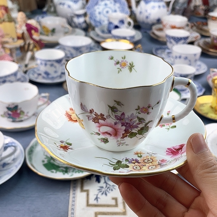 中古欧瓷瓷器小房子