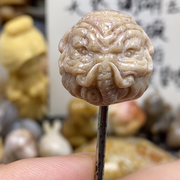 硅化珊瑚（珊瑚玉）未镶嵌颈饰