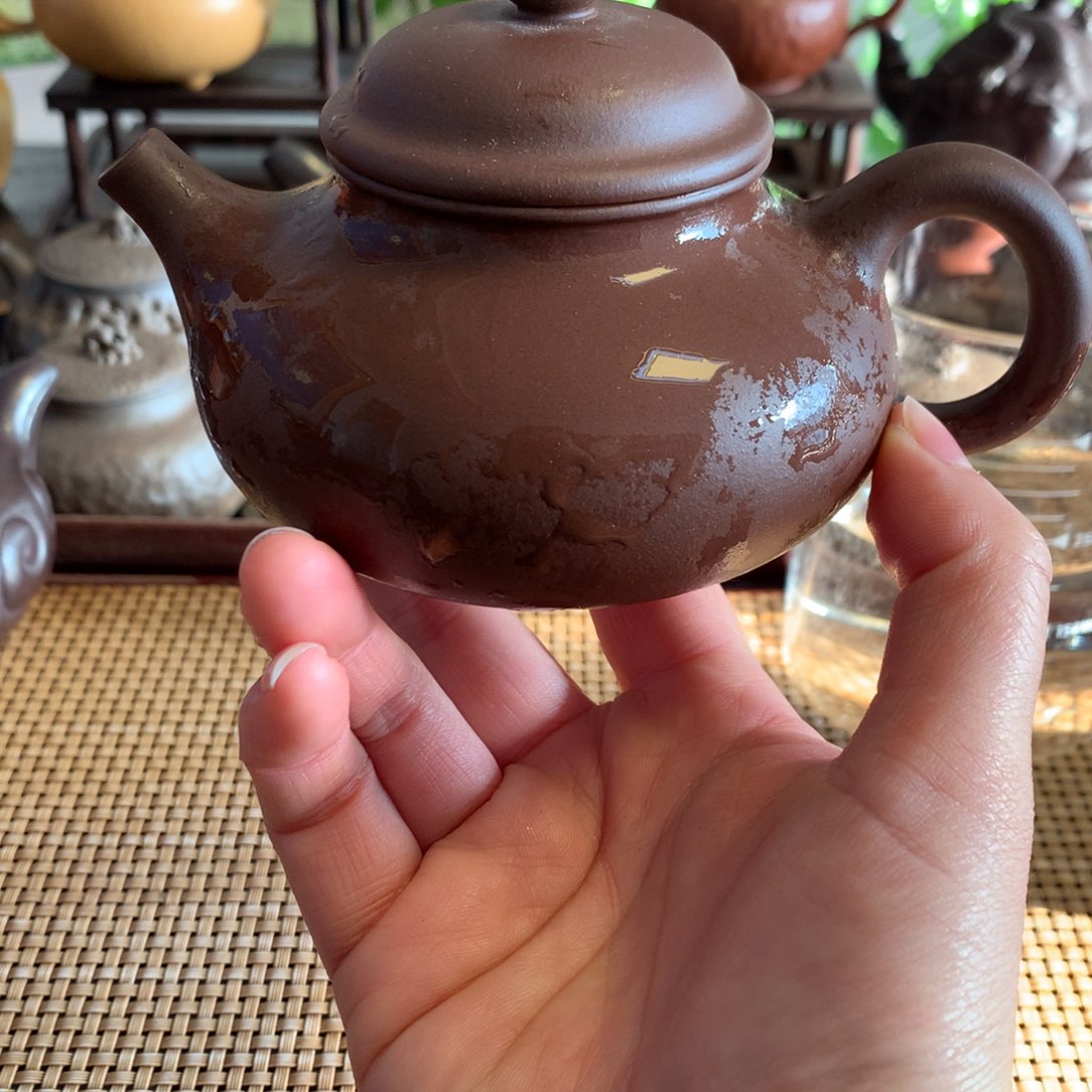 紫砂茶壶宜兴原矿紫泥210cc