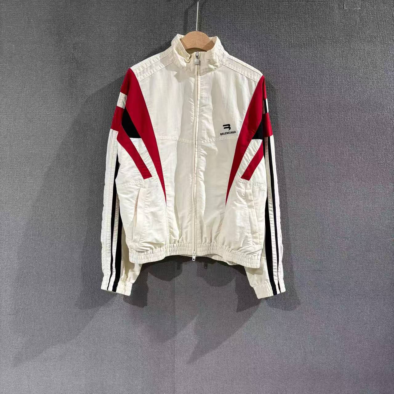 99新 Balenciaga/巴黎世家 （pm）校服拼色冲锋衣 99新xs码/5479