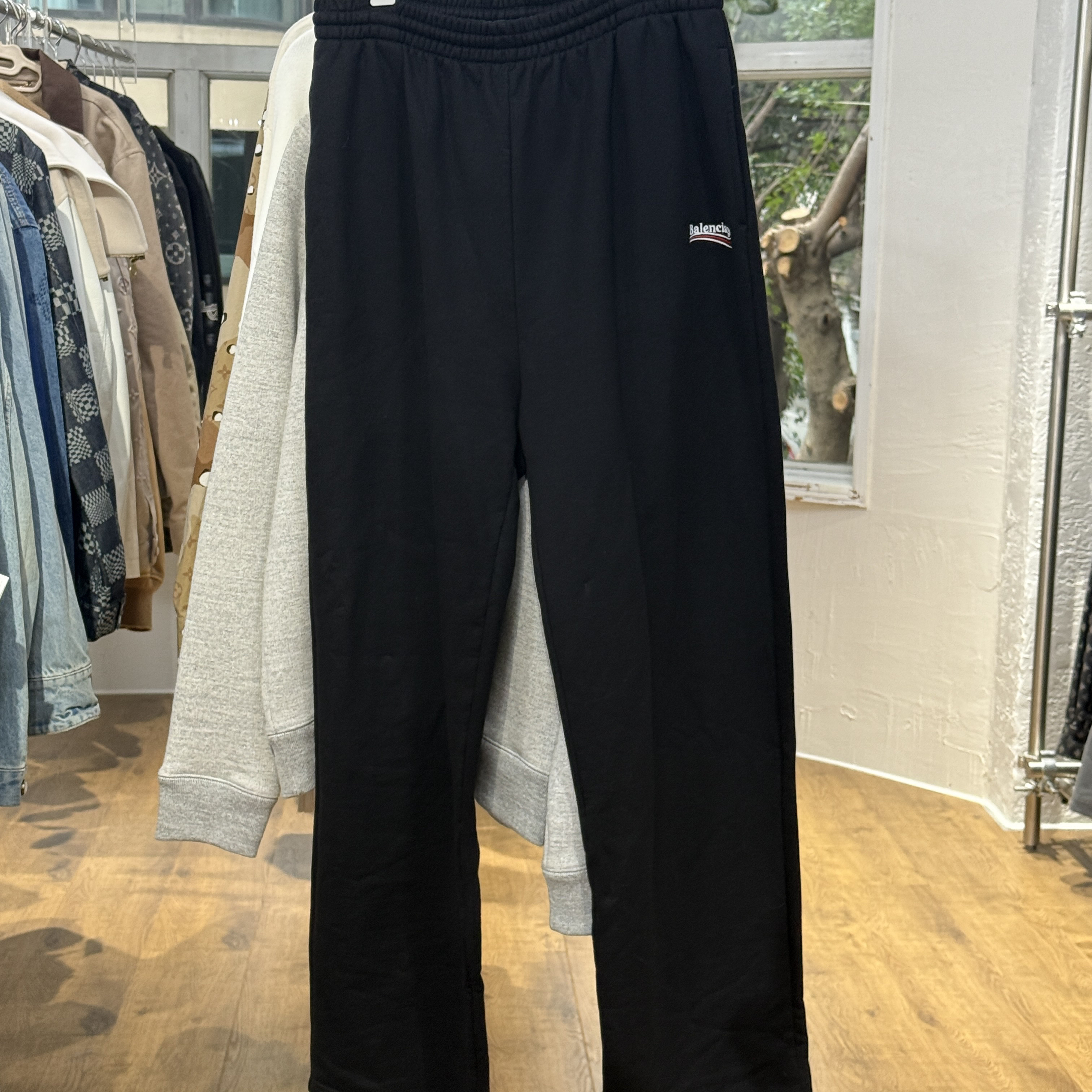 未使用 Balenciaga/巴黎世家 可乐刺绣logo休闲裤 XS码 YH15553