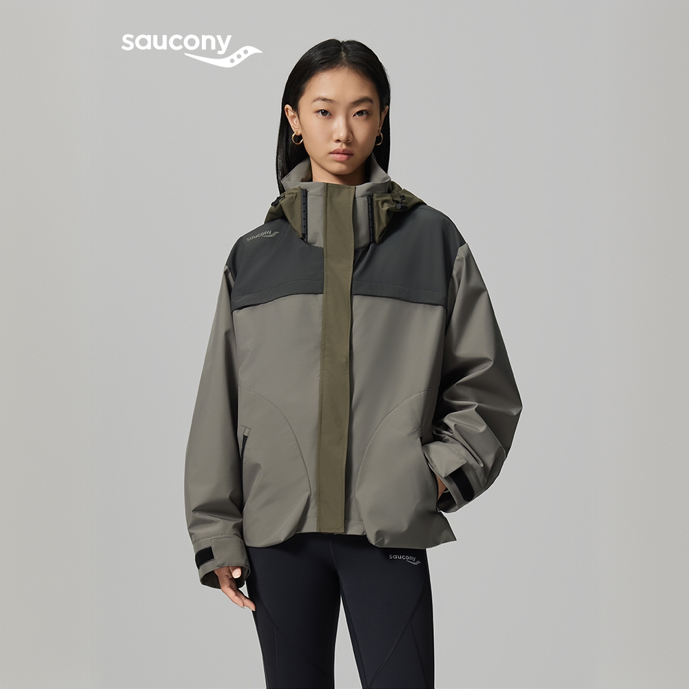 Saucony索康尼官方女户外运动休闲宽松撞色三合一外套摩登滨州