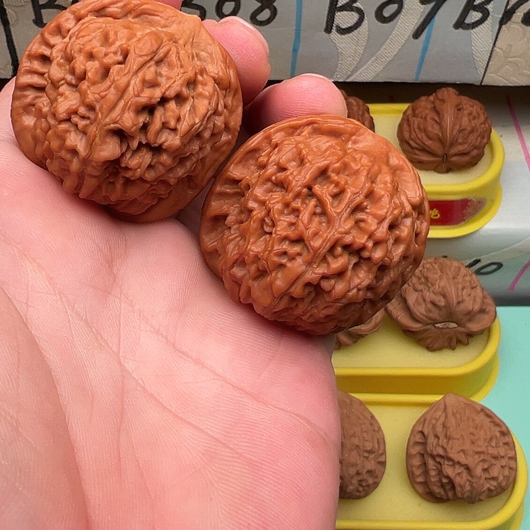 吊坠文玩核桃莲花41