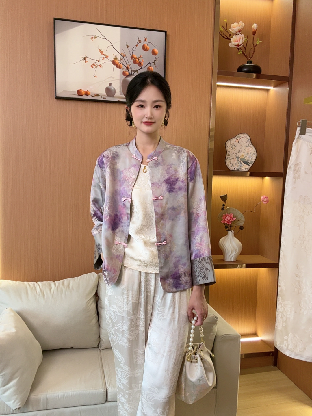 【紫云诀】新中式国风气质高订提花可双面穿外套夏季上衣