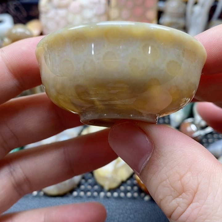 硅化珊瑚（珊瑚玉）颈饰未镶嵌