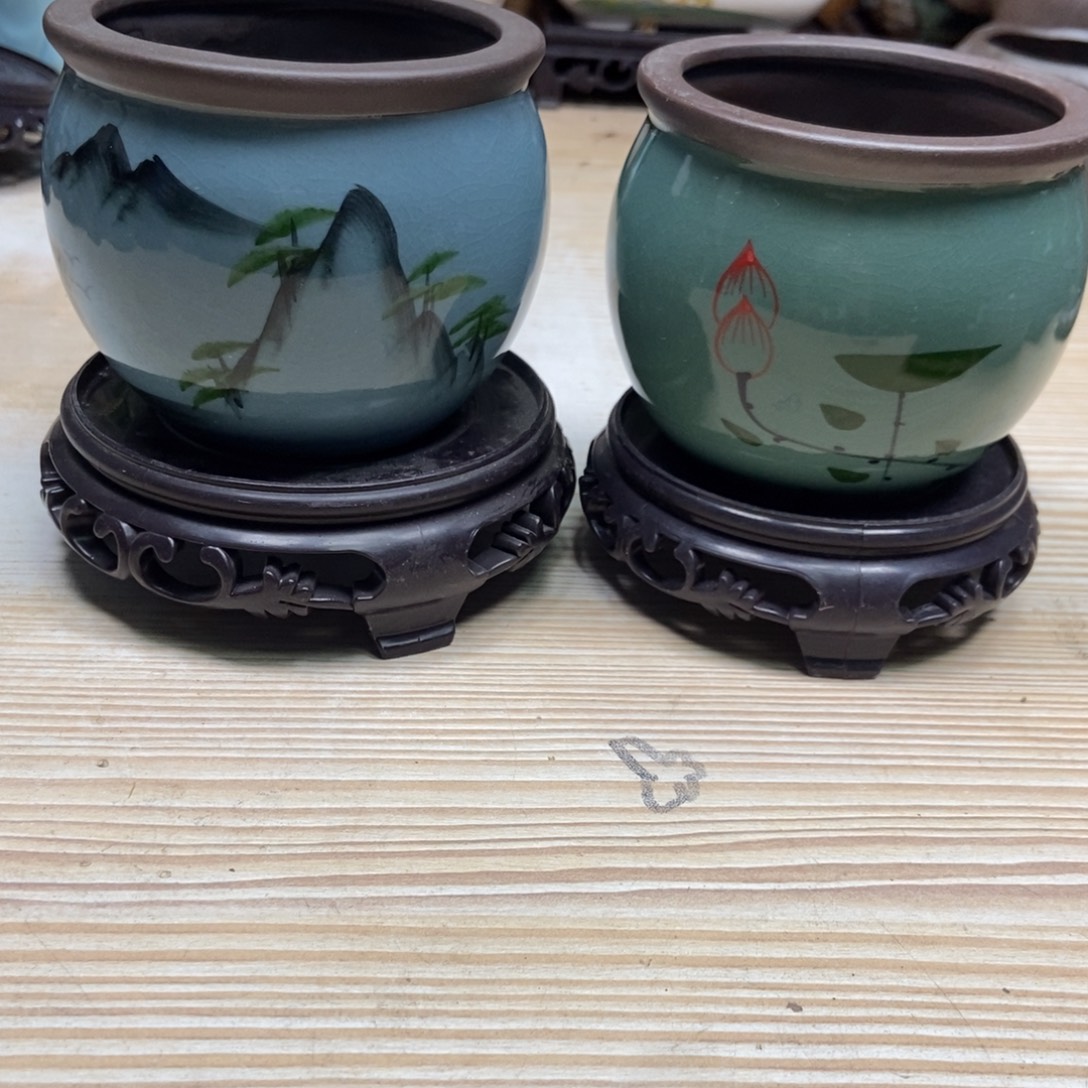 瓷片陶瓷花盆陶瓷艺术