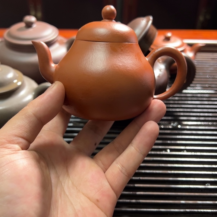 紫砂茶壶朱泥思婷150cc