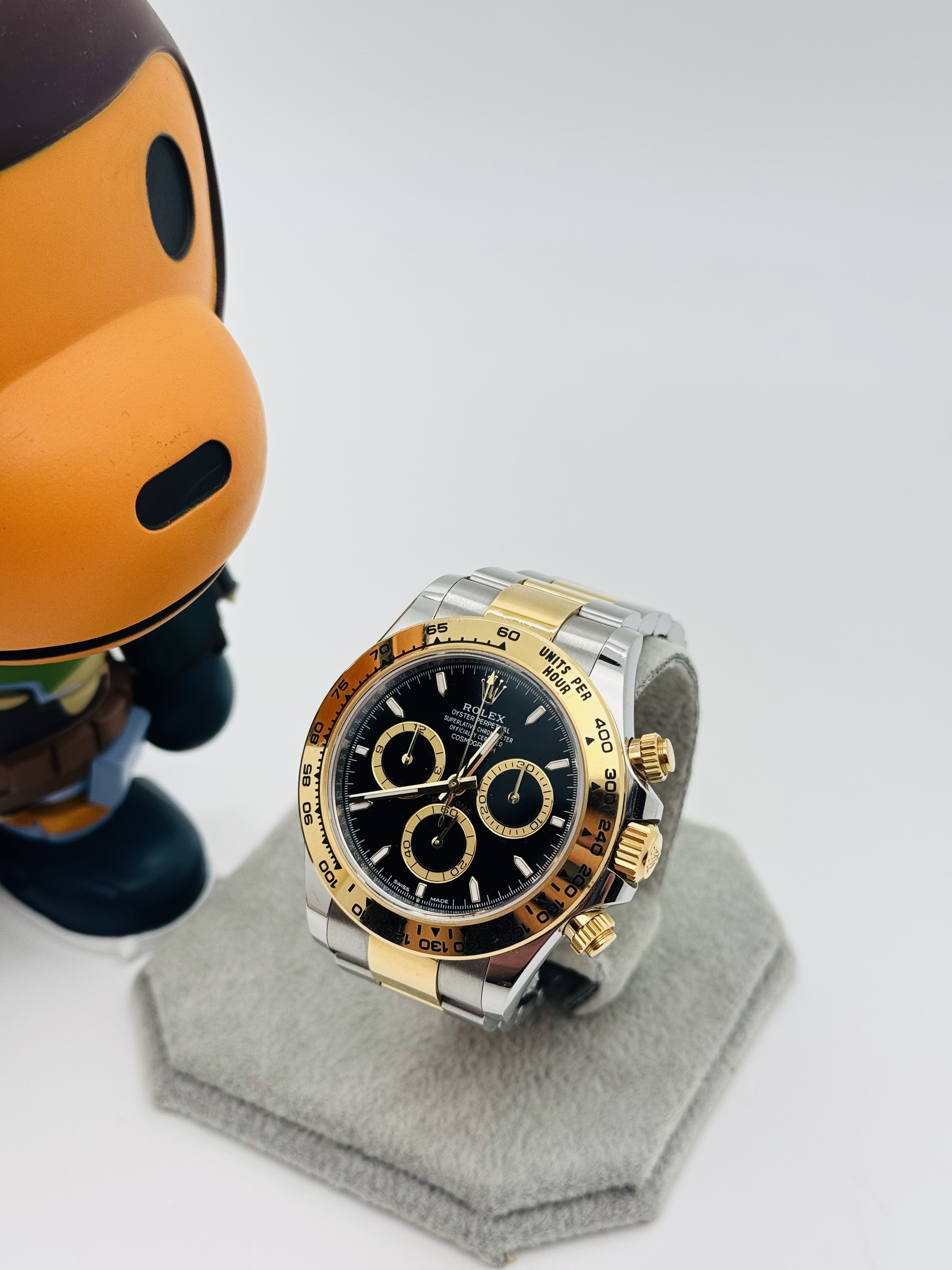 95新 Rolex/劳力士 126503-0003黑条刻间金迪男款 /24年大全套