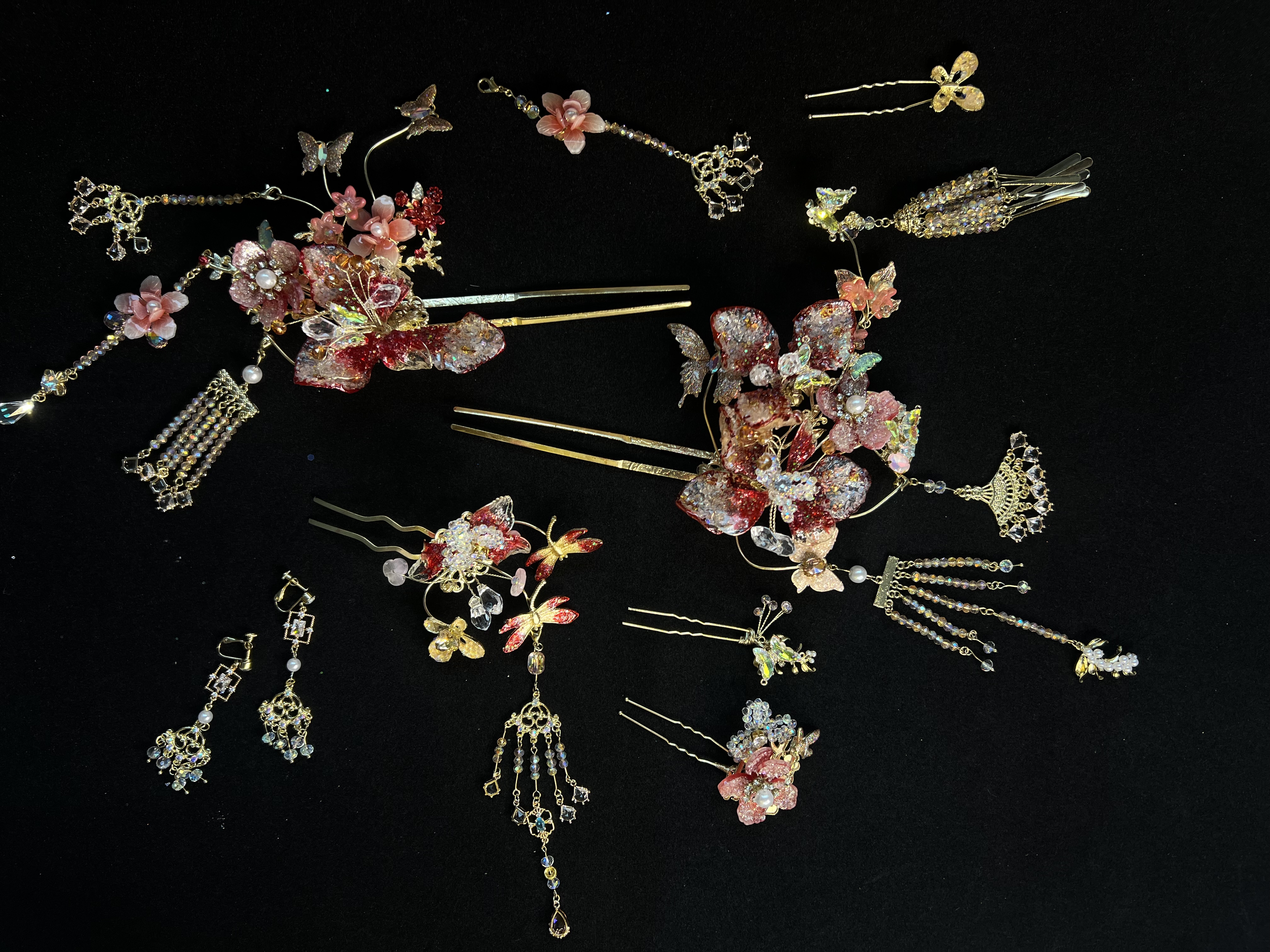 [桃花序]新娘头饰复古步摇流苏古风新娘头饰简单宫廷大气0115K