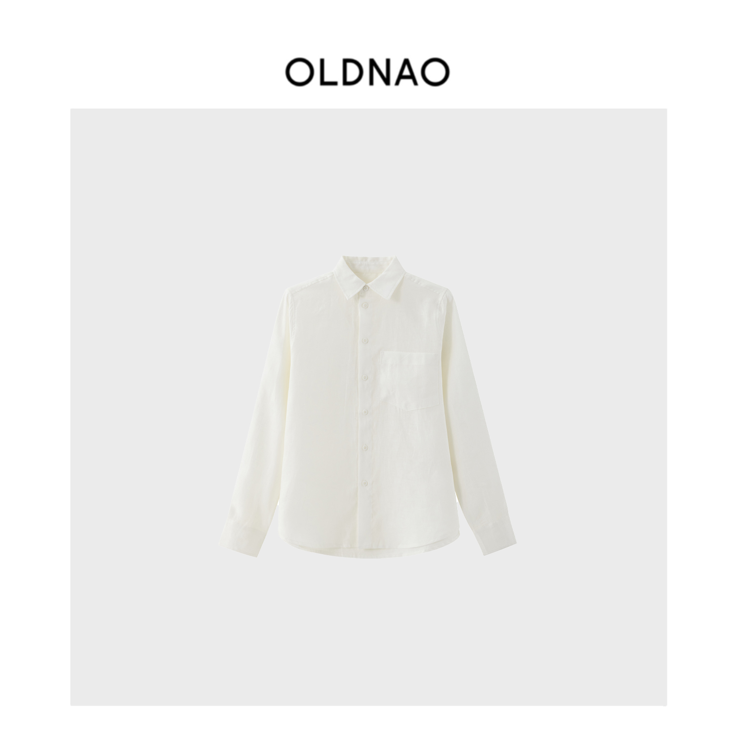 【OLDNAO】品牌订单线亚麻老钱风翻领衬衫-YY-5538
