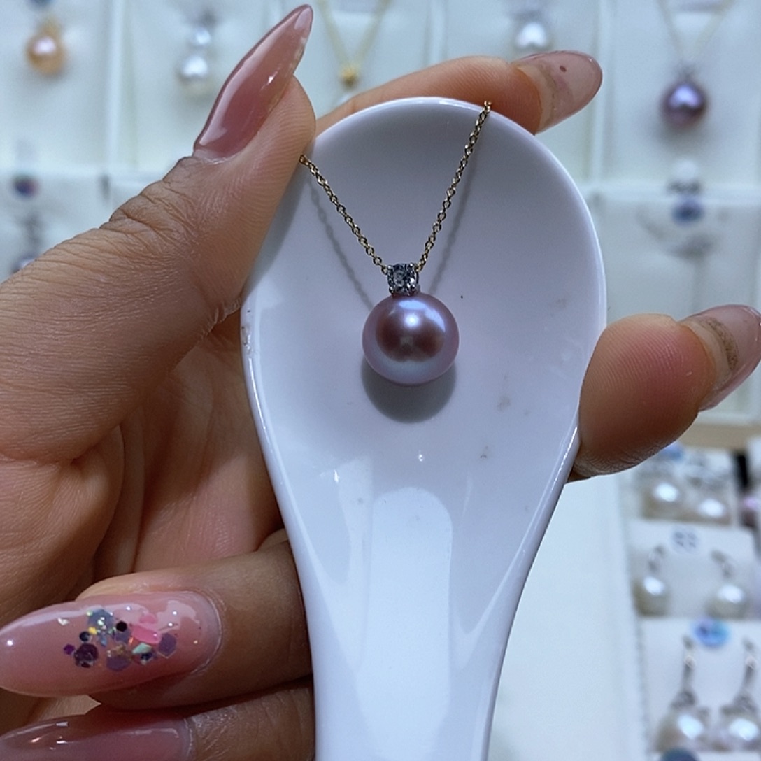 吊坠(赠链)银S925镶嵌淡水珍珠