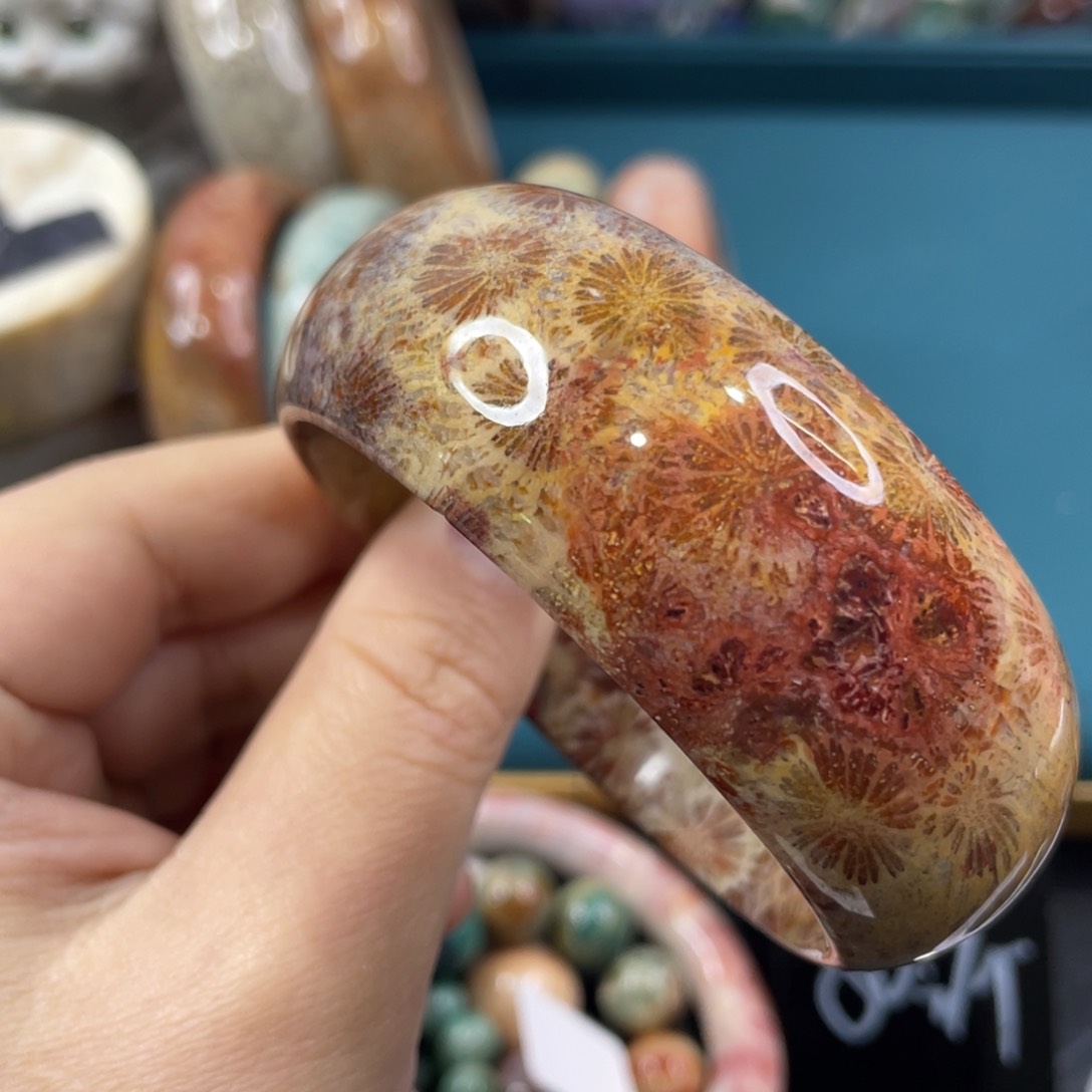 未镶嵌手镯硅化玉