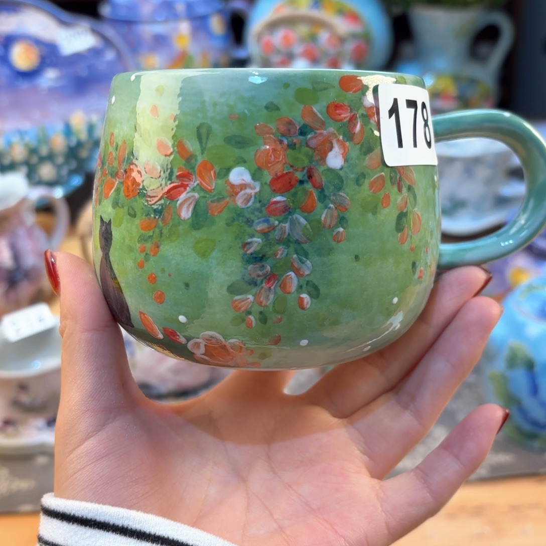 景德镇手绘高温釉下彩陶瓷茶具