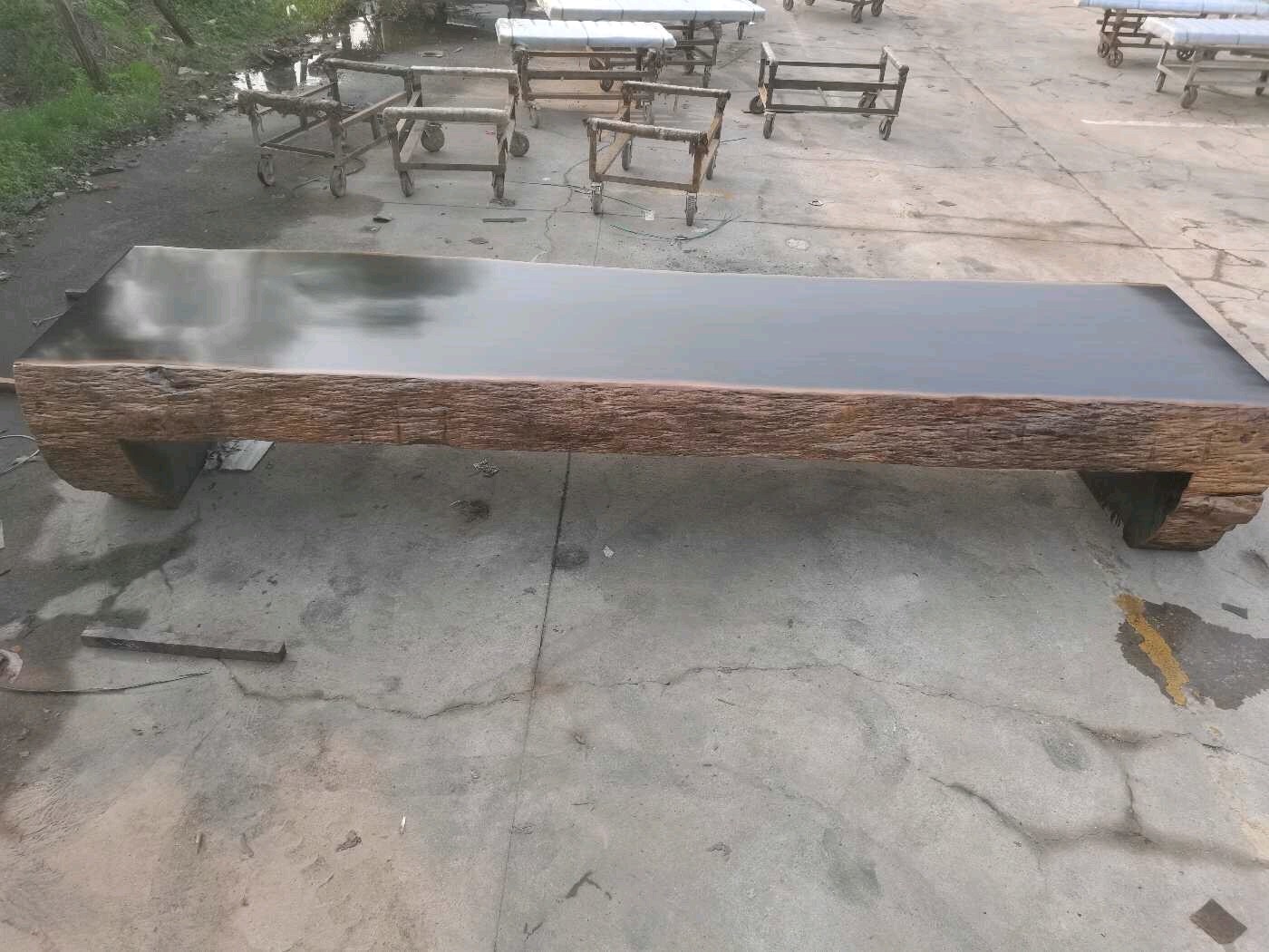 自然边实木大板桌466（不包邮）