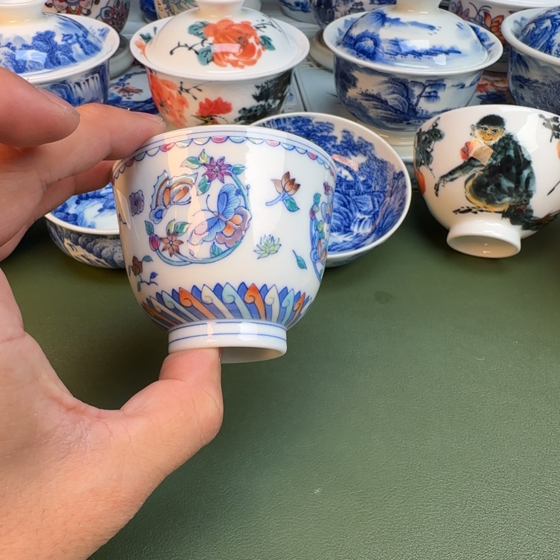 陶纯手工纯手绘茶具333