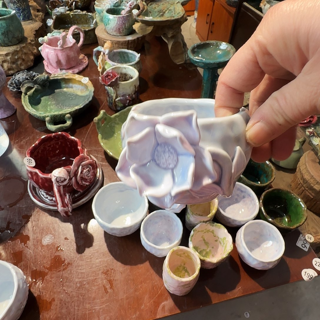 水***萝纯手工咖啡杯，餐具