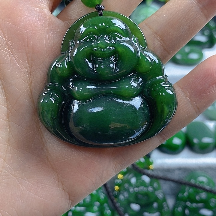 吊坠(不含链)未镶嵌和田玉（碧玉）