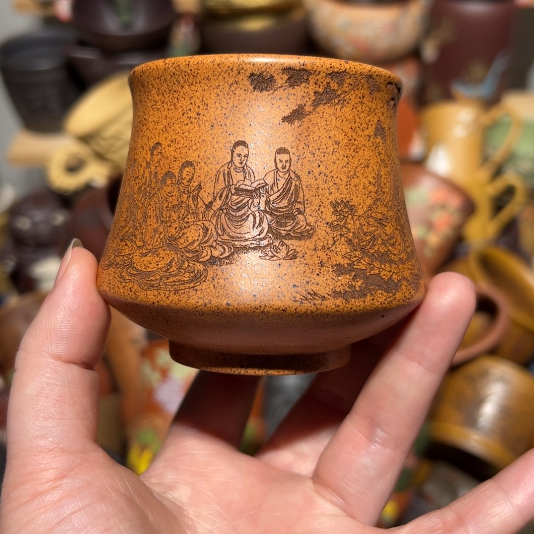 紫砂茶杯宜兴紫砂主人杯