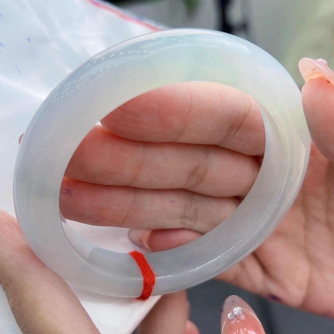 翡翠手镯未镶嵌时***好天然缅甸翡翠拆单2