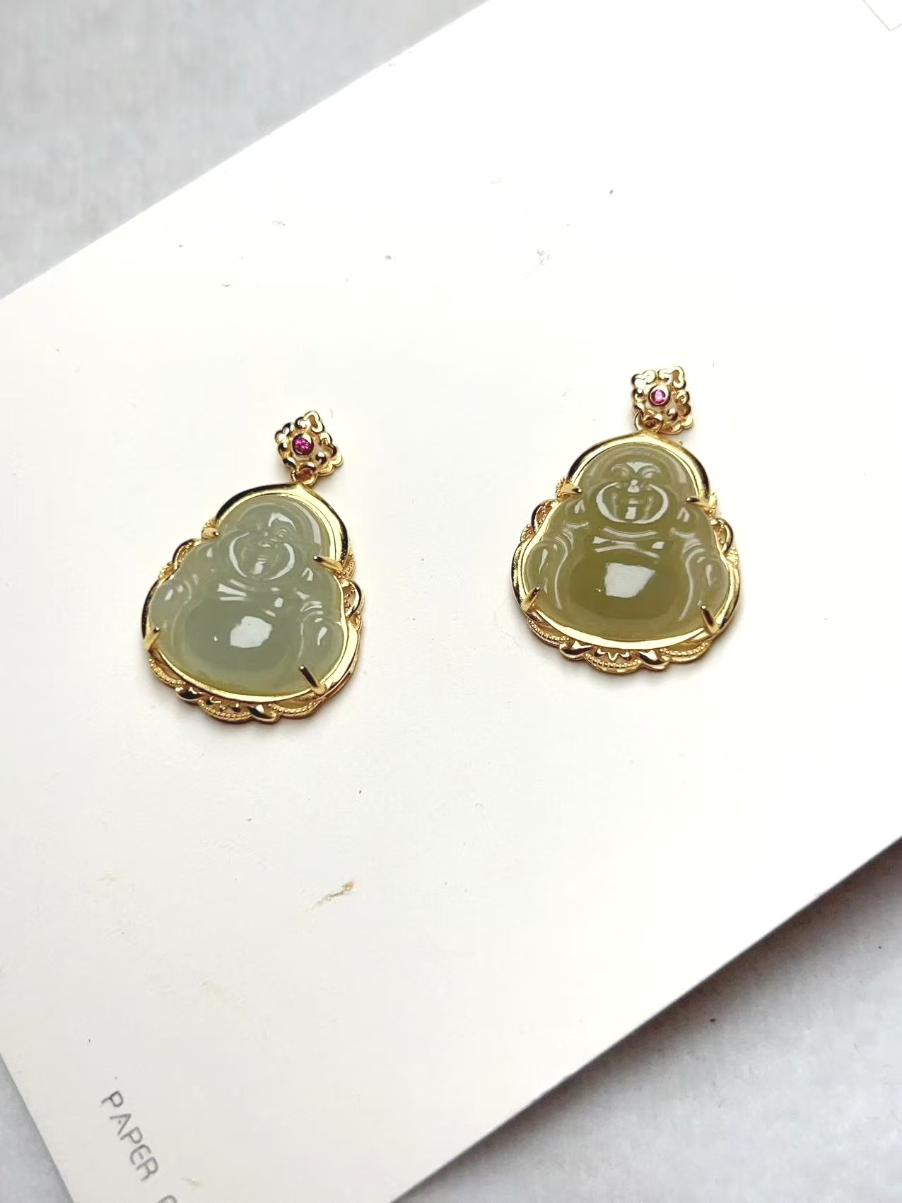 GP-521和田玉佛公s925银吊坠（拍一发一多样性发货）