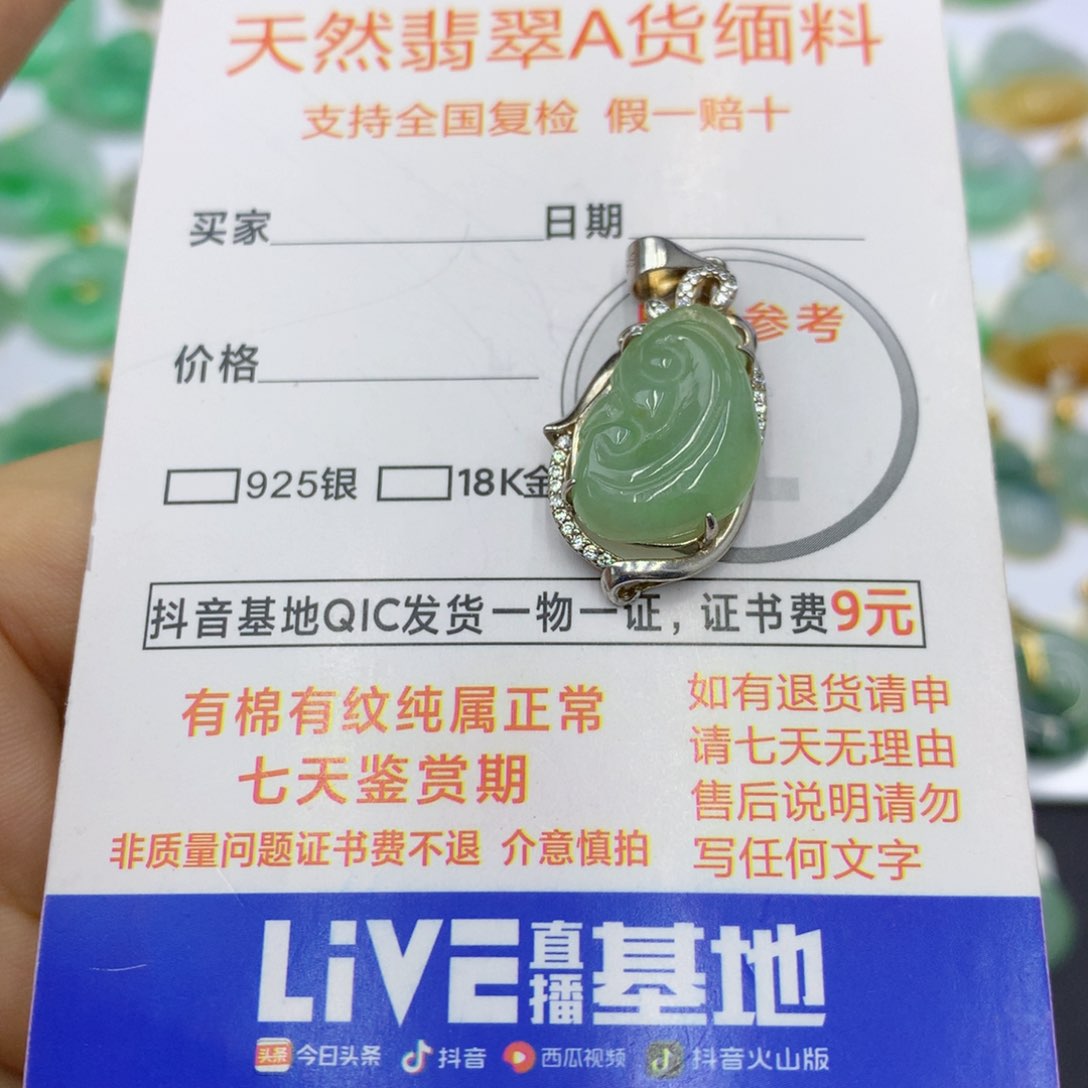 翡翠颈饰未镶嵌翡翠