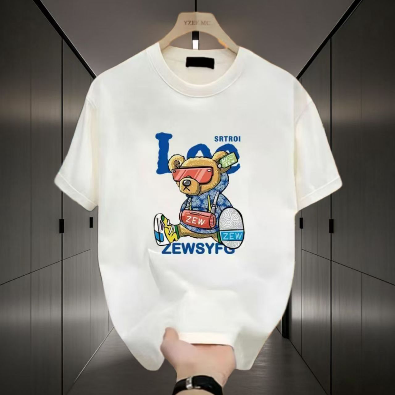 短袖修身半袖t恤彩虹T恤常规圆领夏季网红印花常规款