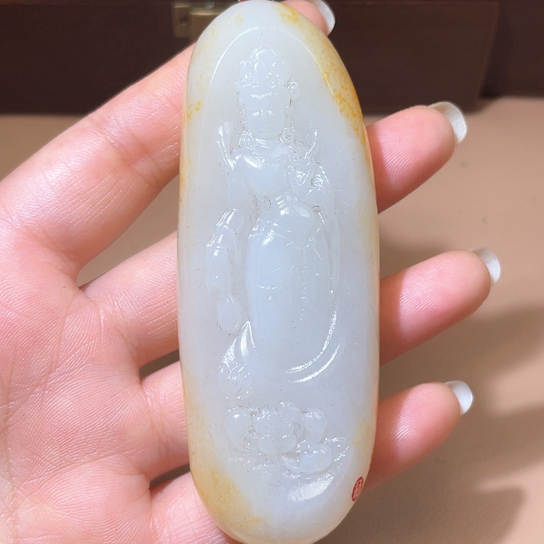 和田玉未镶嵌颈饰A7 