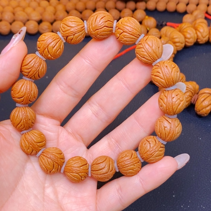 手串桃核秦岭野生8