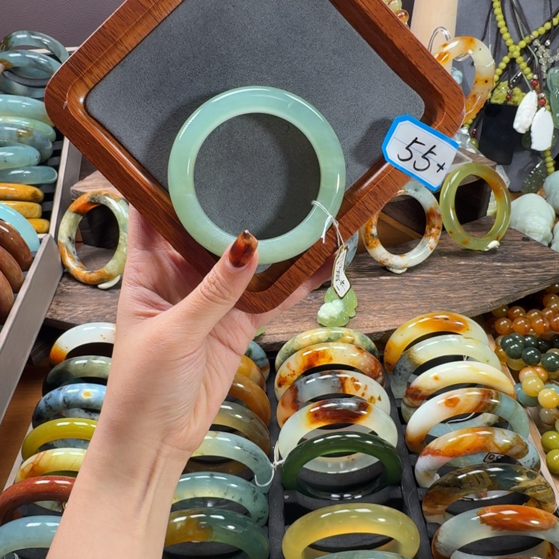 蛇纹石玉合金手镯