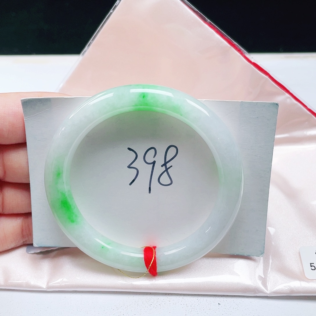 翡翠未镶嵌手镯（圆镯）缅甸翡翠54+