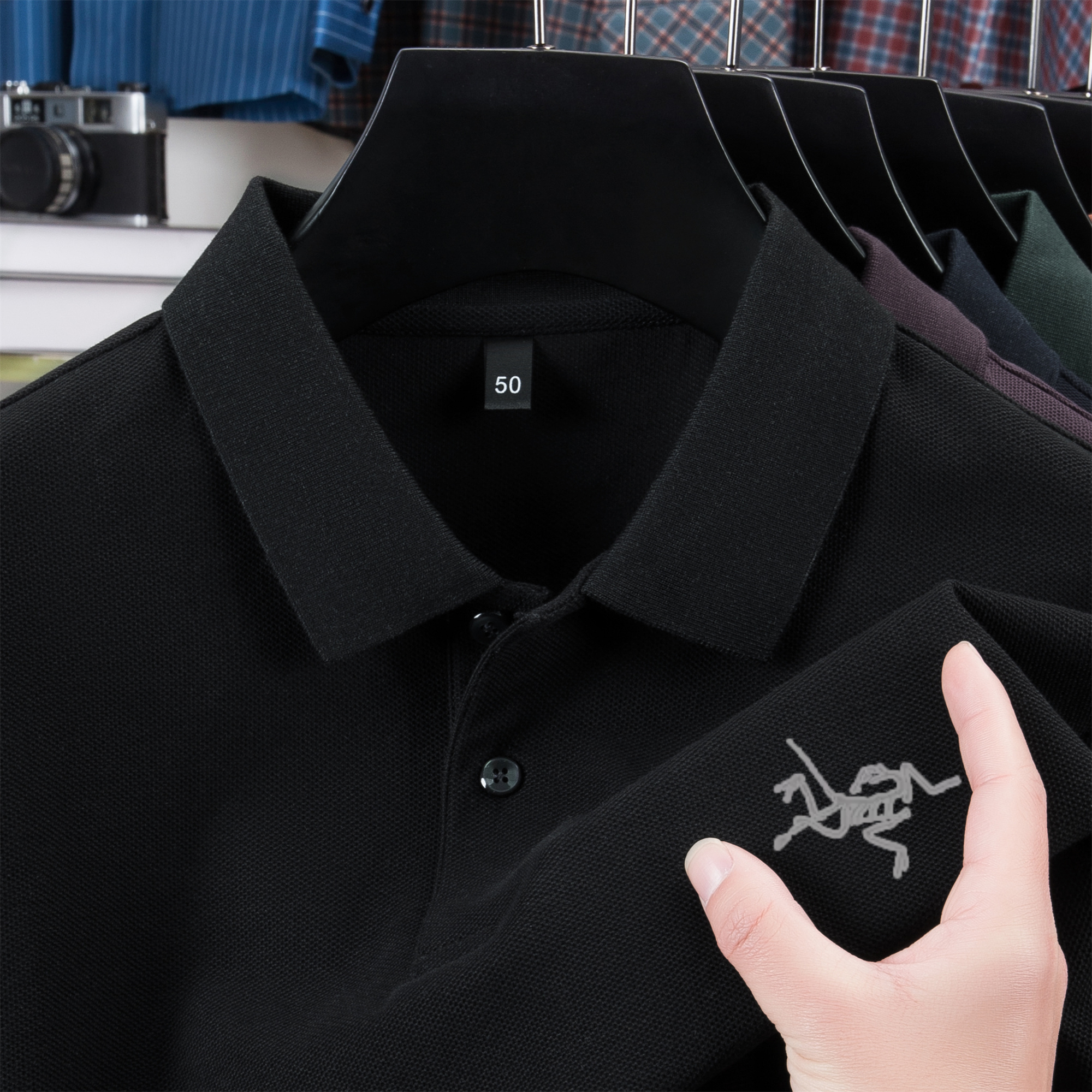 活动专属 鸟家【撤柜】轻奢夏季男士Polo衫休闲百搭商务透气翻领T恤