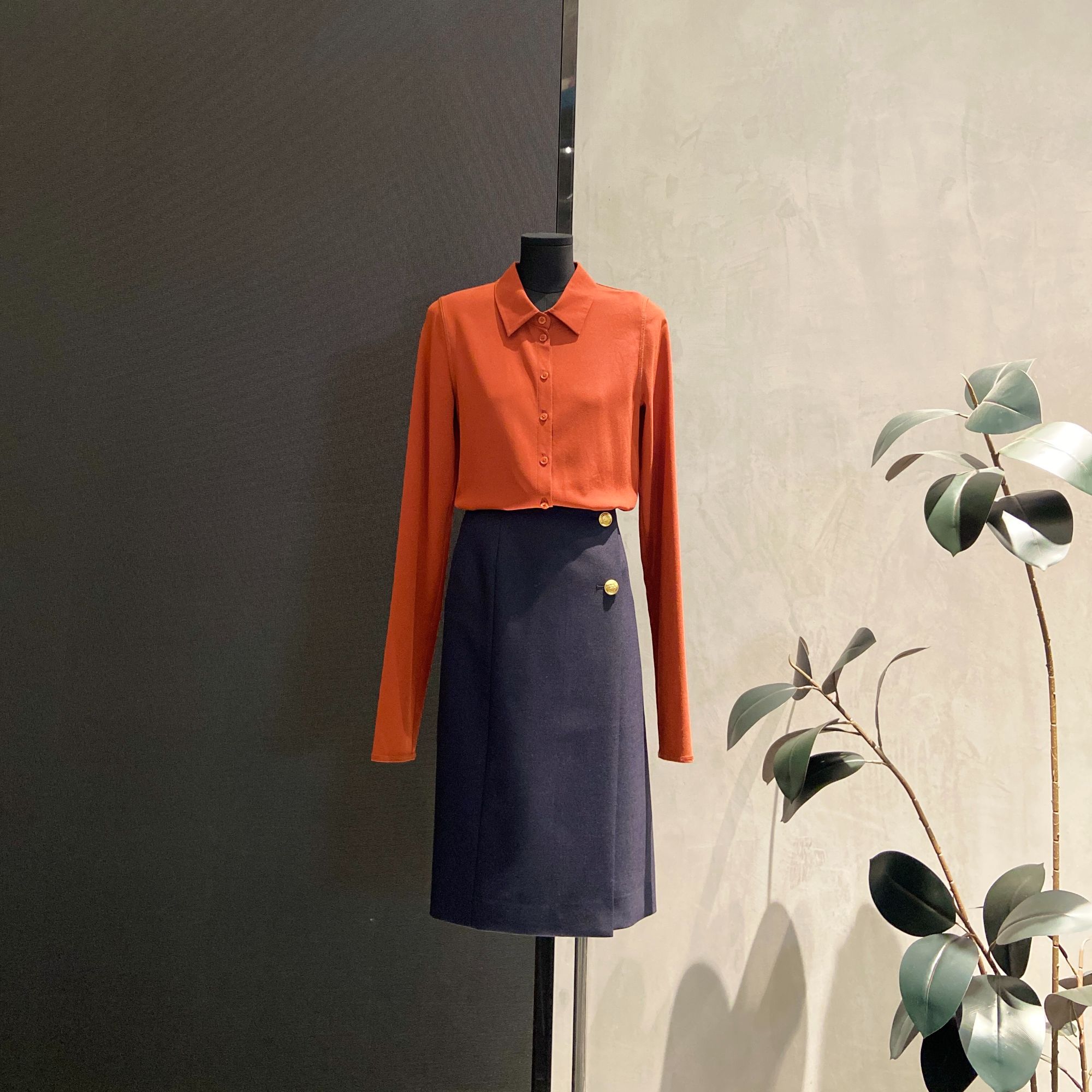 高级感简约长袖衬衣MT10653