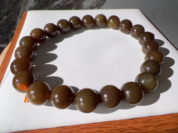 和田玉8mm且末红糖手串