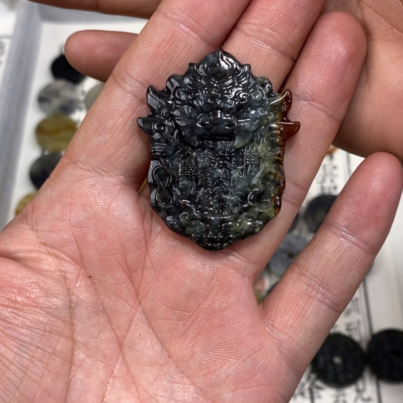 【闪购商品】岫玉颈饰未镶嵌岫玉山鬼令吊坠