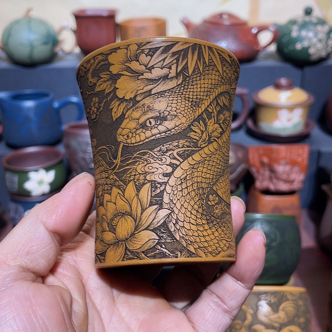 原矿紫砂手工主人杯