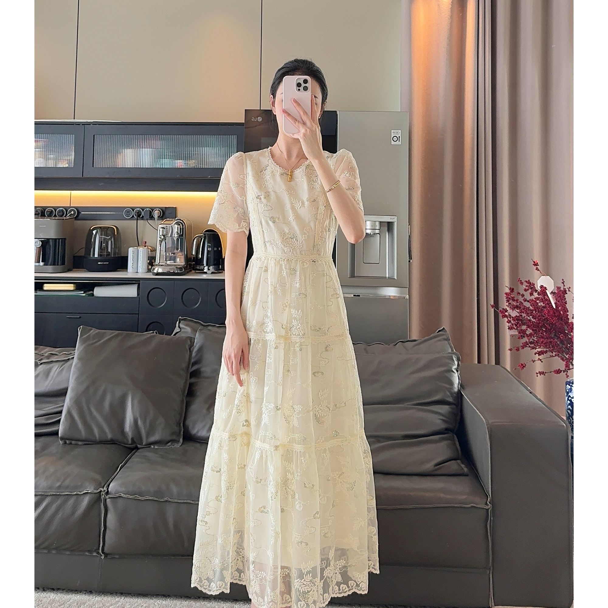 Zwinnie/詹维尼【云海刺绣裙】仙气少女连衣裙 GYT202517