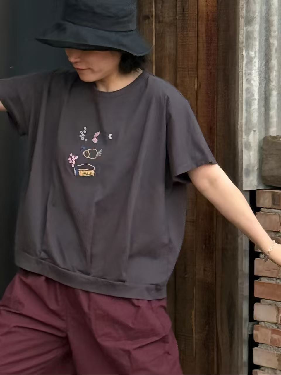 韩国正品不支持退换/微笑女孩/泡泡鱼半袖/0710/5