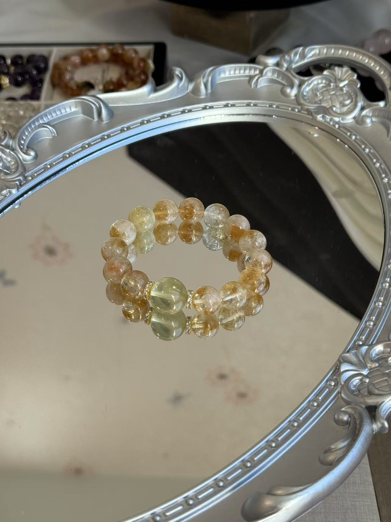 [财源广进]12.5mm透体黄塔晶X15mm柠檬黄水晶