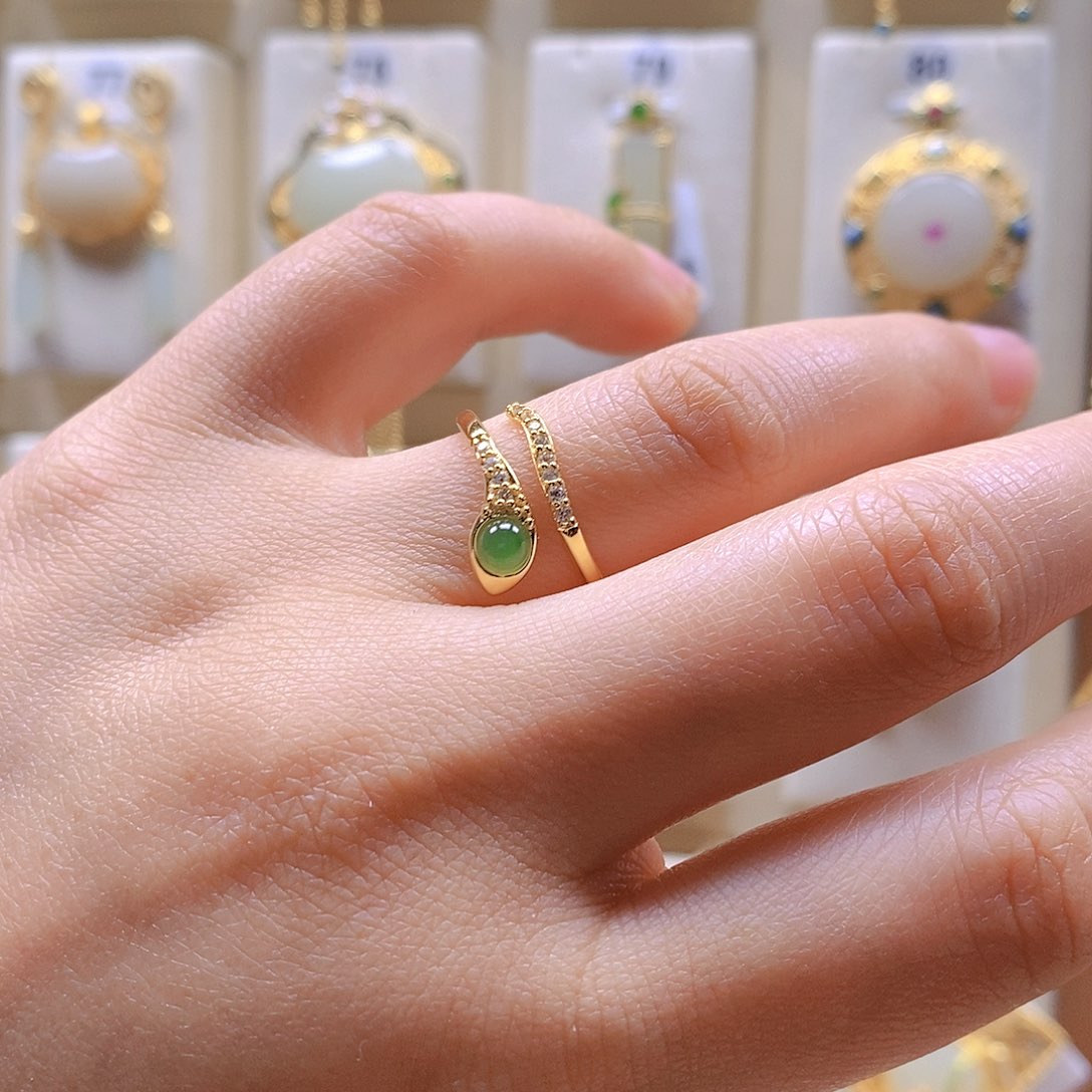 和田玉颈饰银S925镶嵌