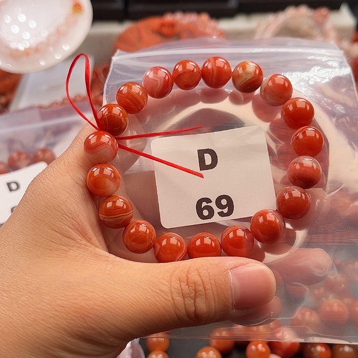 南红玛瑙未镶嵌多样性发货默认微瑕称重10mm
