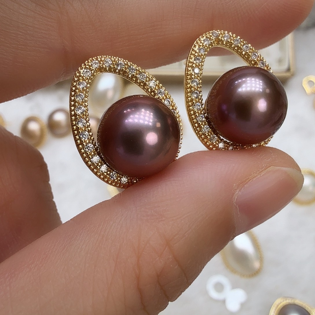 未镶嵌耳饰淡水珍珠