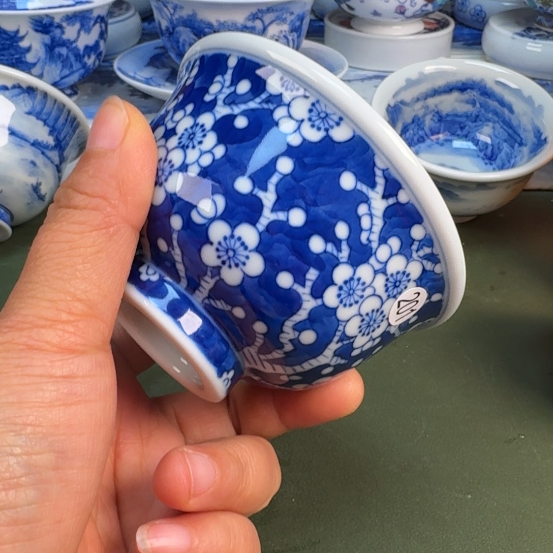 瓷景德镇纯手绘茶具圆圆201