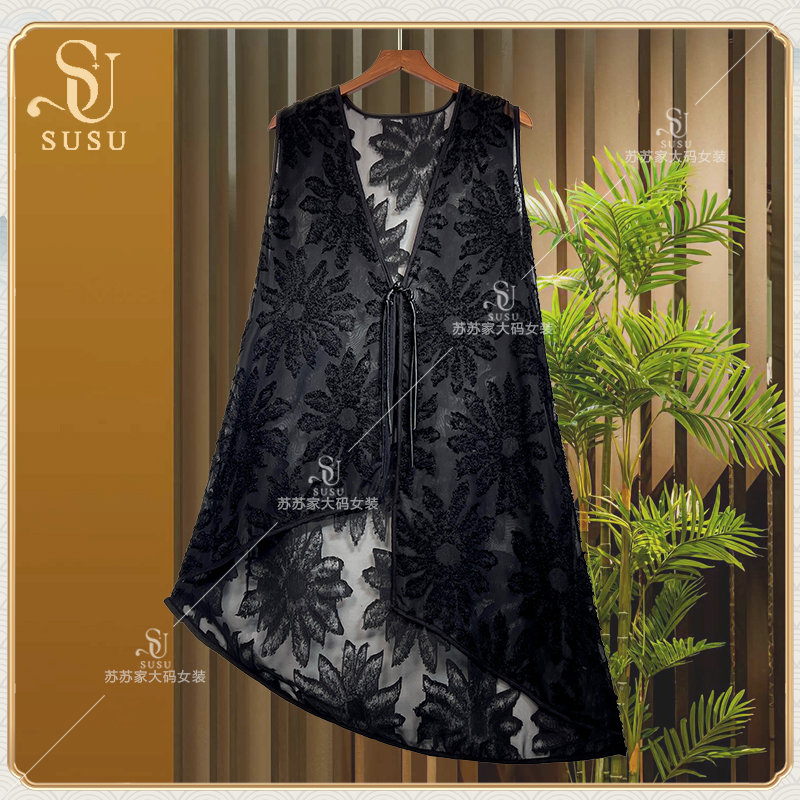 129/高品质太阳提花不对称马甲-F