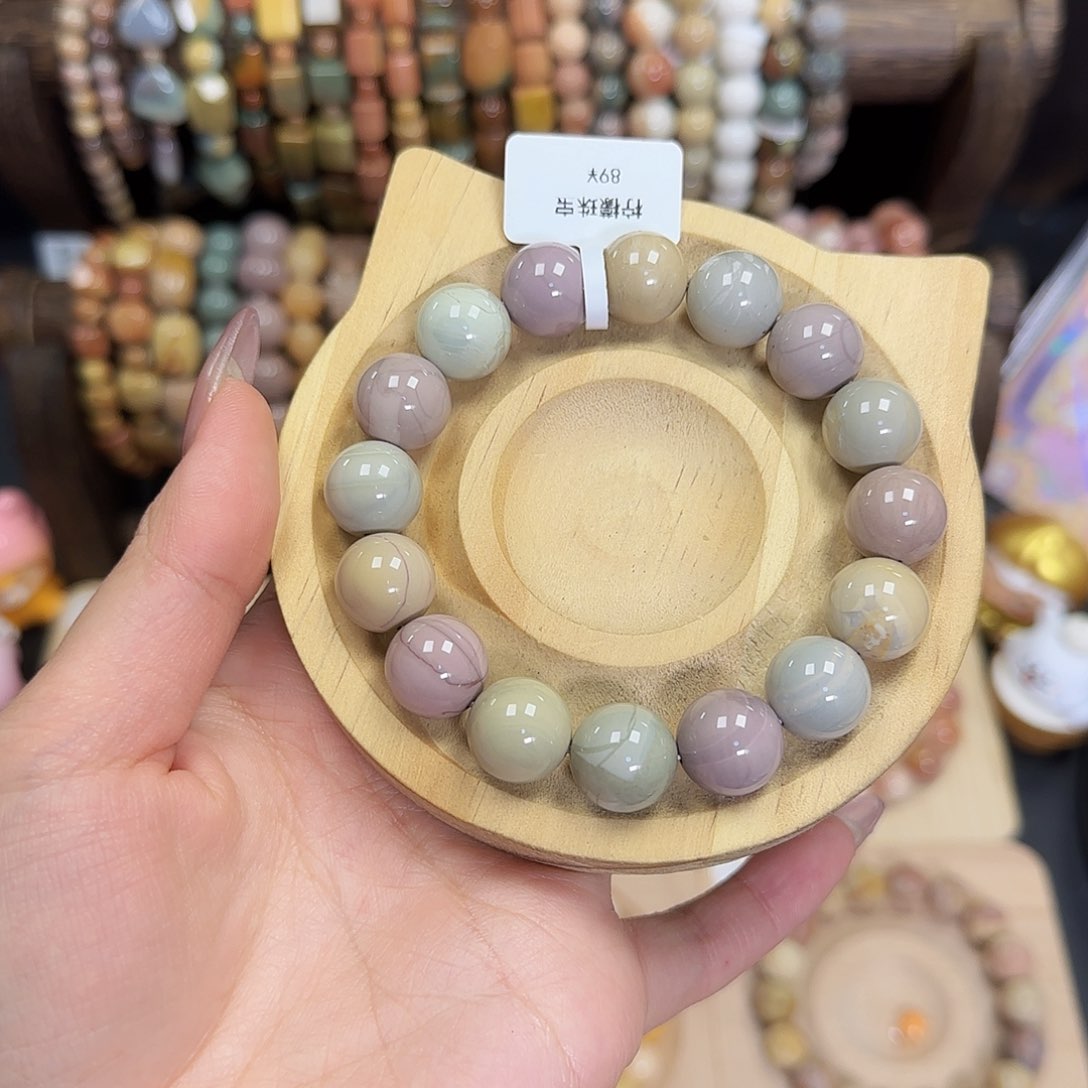 玛瑙/玉髓手串合金36