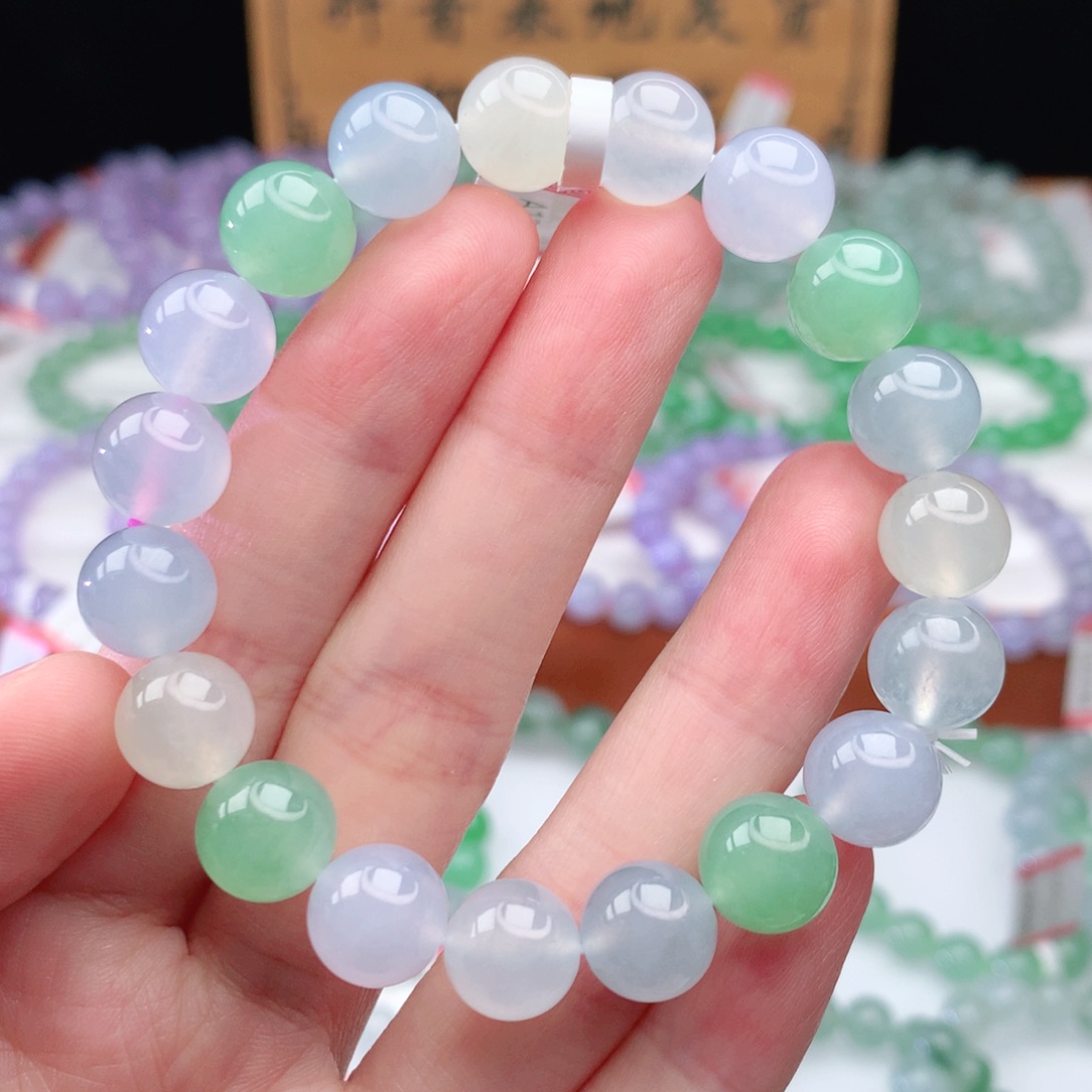 翡翠手链未镶嵌翡翠10mm