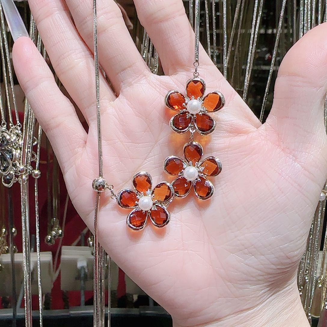 锆石铜合金925银项链